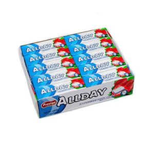 Жувальна гумка ALL DAY подушечки (полуниця) 30 шт./блок