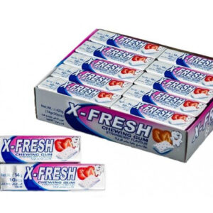 Жувальна гумка X-FRESH подушечки (полуниця) 30 шт./блок