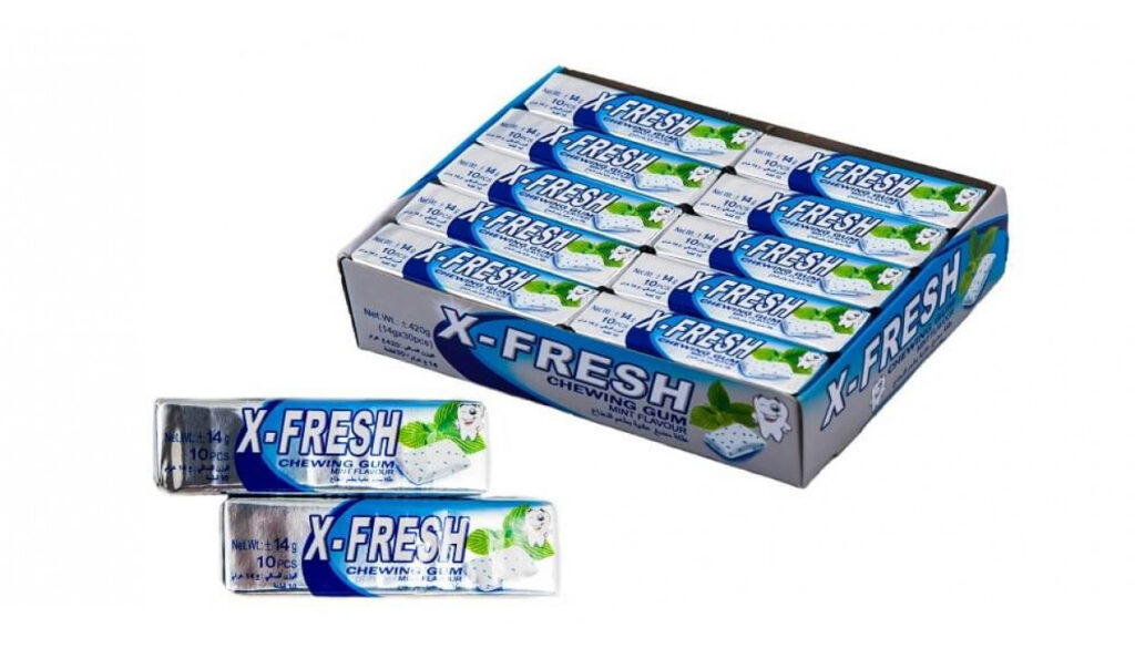 Жувальна гумка X-FRESH подушечки (м'ята) 30 шт./блок