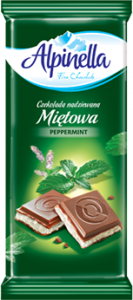 Шоколад Alpinella 100 г. М'ята в уп.19 шт.