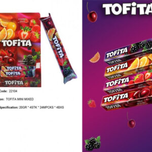 Жувальні цукерки Tofita 47 г. Полуниця 20 шт. в уп. - Зображення 2