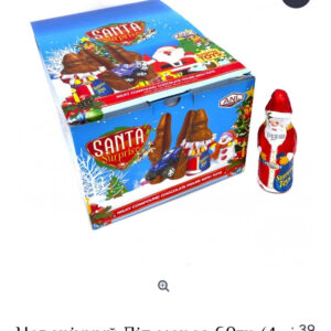 Шоколадний Санта (60 г.) 24 шт.